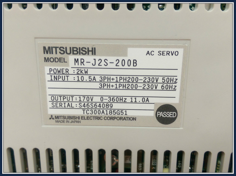 MITSUBISHI MR-J2S-200B Servo Driver - PLC DCS SERVO Control MOTOR POWER ...